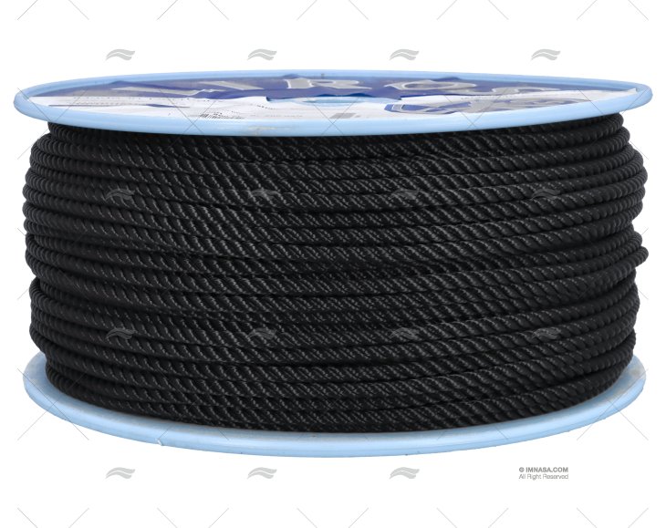 ROPE POLYESTER 06mm NEGRO / DRUM 200MT