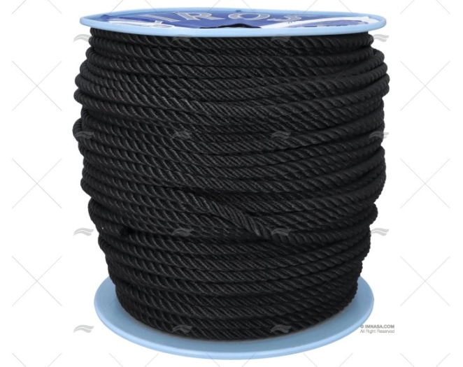 CIMA POLIESTERE 10mm NERA  200m LIROS