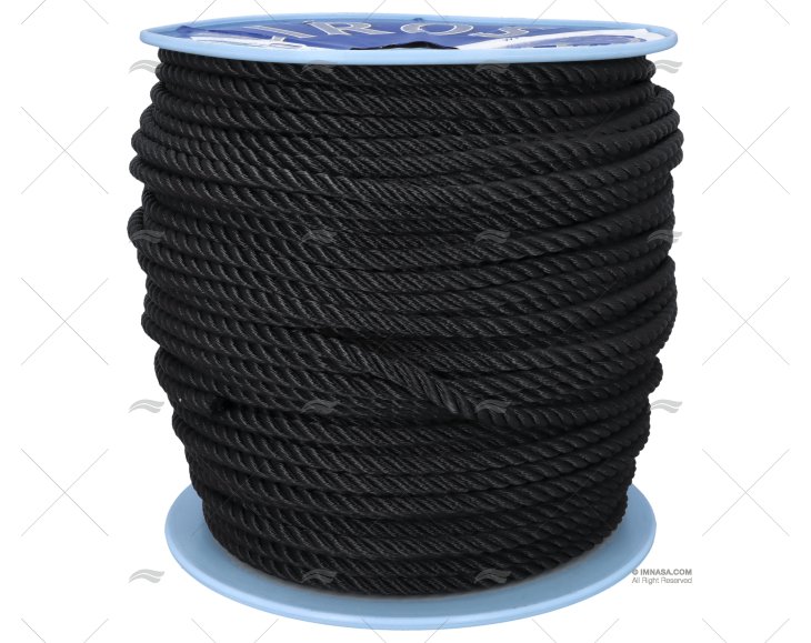 CABO POLYESTER 10mm NEGRO  200m