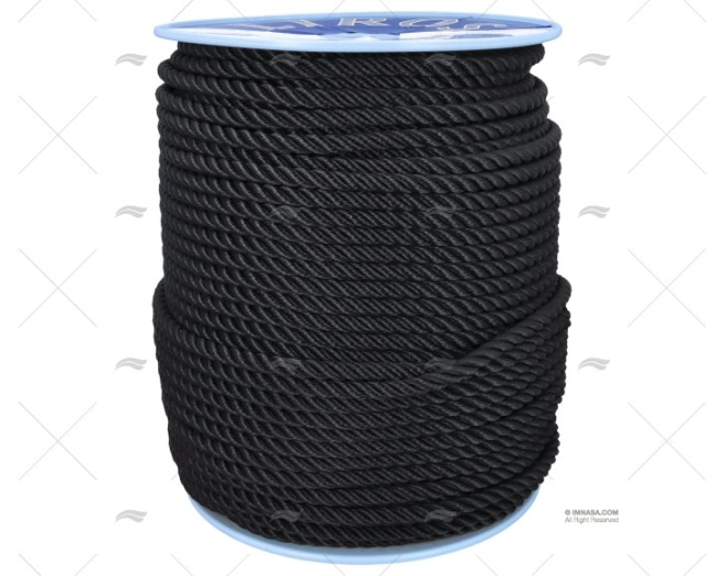 CIMA POLIESTERE 12mm NERO  200m LIROS