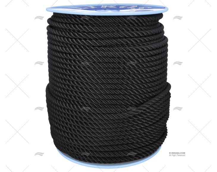 CIMA POLIESTERE 12mm NERO  200m LIROS