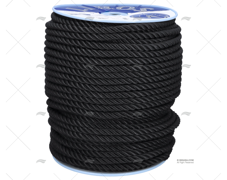 CABO POLYESTER 14mm NEGRO  150m