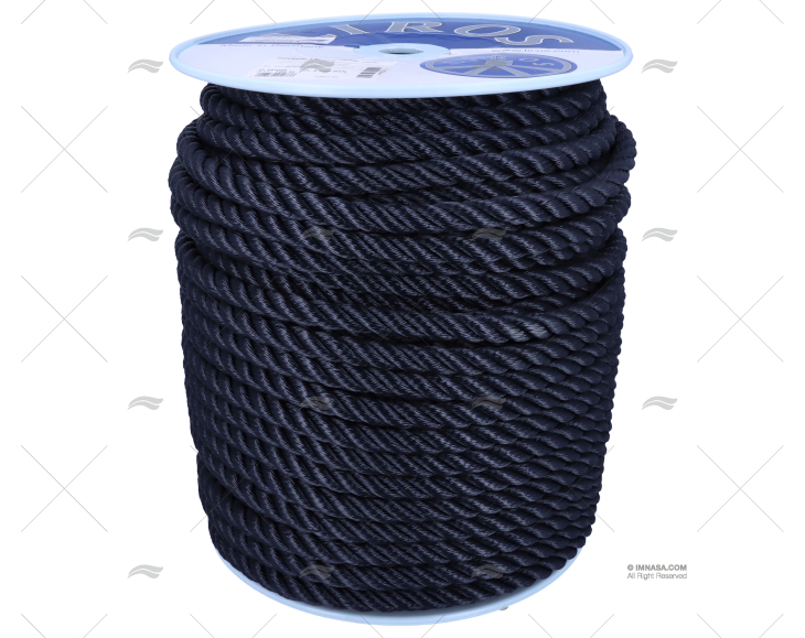 ROPE POLYESTER 16mm NAVY / DRUM 100MT