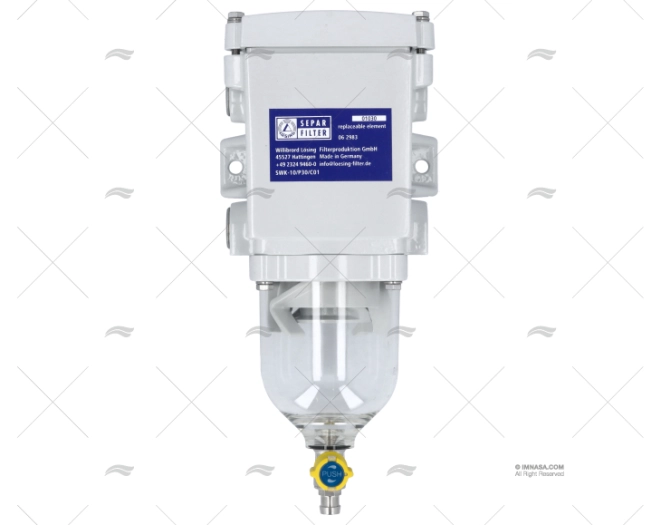 FILTRO SEPARADOR ÁGUA-GASÓLEO 10L/M