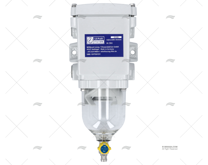 FILTRO SEPARATORE ACQUA-GASOLIO 10L/M