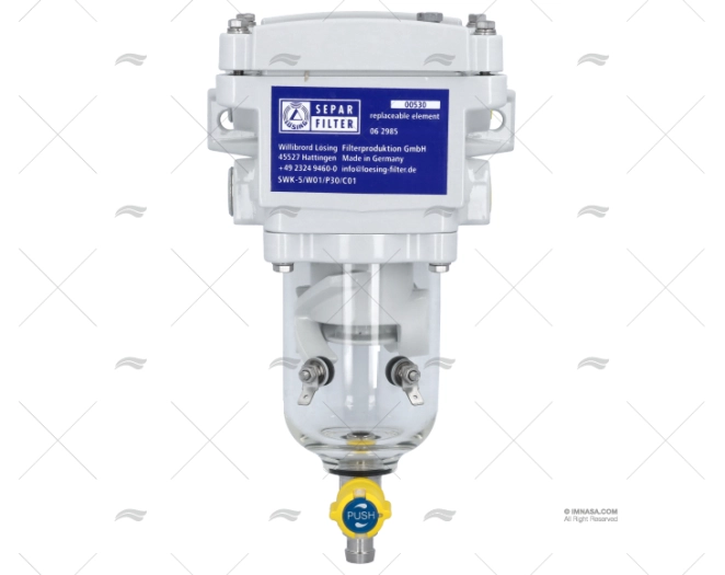 FILTRO SEPARATORE ACQUA-GASOLIO 5L/M CON A
