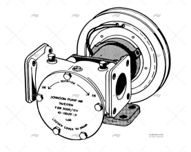 POMPA CIRCOLAZIONE MOTORE F8B-5000 1 1/2" JOHNSON - SPX