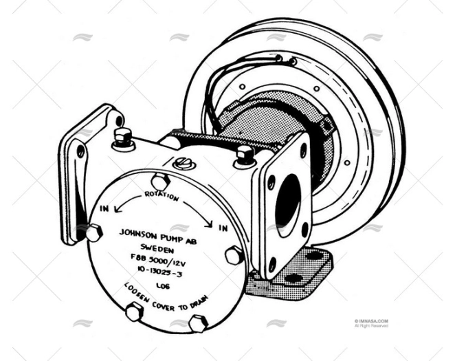 PUMP WITHOUT CLUTCH OR PULLEY RET/MEC F8 JOHNSON - SPX