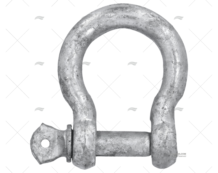 SHACKLE BOW GALVANIZED 12mm