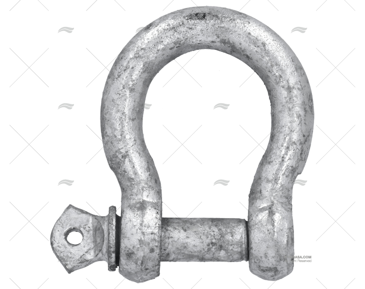 SHACKLE BOW GALVANIZED 14mm
