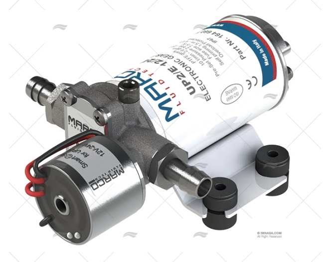 POMPA PRESSIONE 12/24V  600L/H MAR UP2/E 1 CORNICE