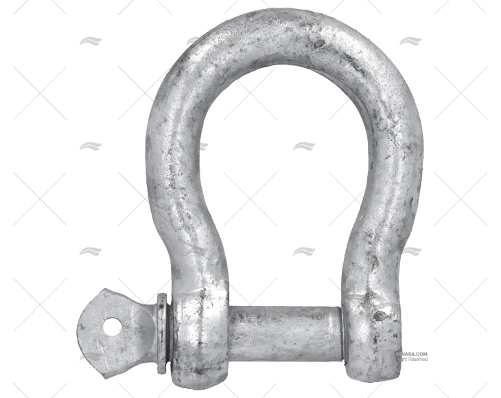 SHACKLE BOW GALVANIZED 16mm