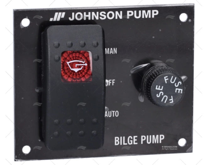 BILGE PUMP CONTROL PANEL 12V WITH FUSE JOHNSON - SPX