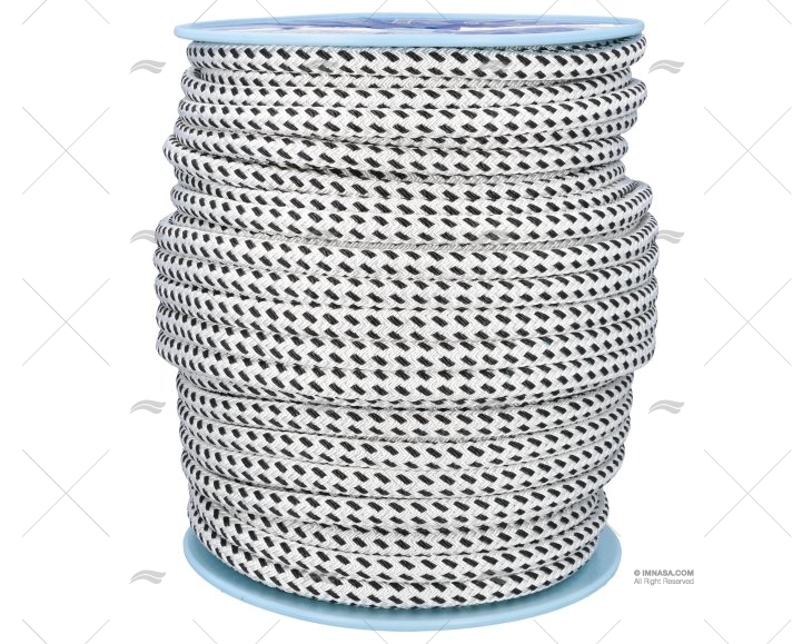 ROPE PORTO 20mm WHITE/BLACK 100m LIROS