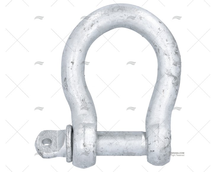 SHACKLE BOW GALVANIZED 22mm