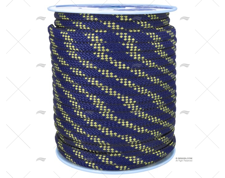 CABO HANDY ELÁSTICO 20mm NAVY/AMAR.  100m LIROS