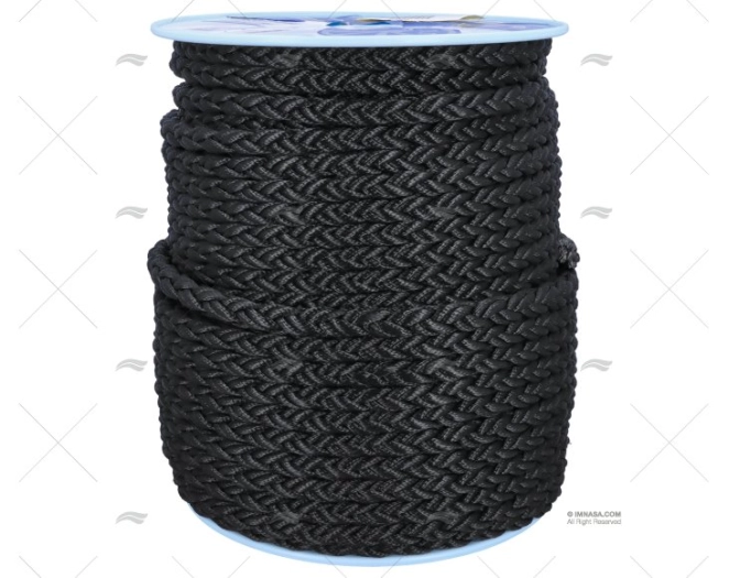 CABO SQUARELINE-PES 16mm PRETO 100m LIROS