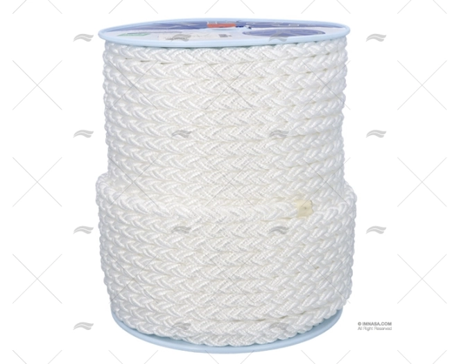 CABO SQUARELINE-PP 20mm BLANCO 100m LIROS