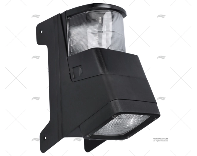 LUZ COMBINADA BATENTE+CONVÉS PRETA HELLA MARINE