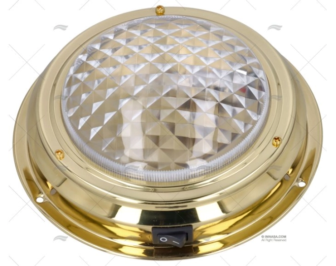 PLAFON LUZ C/INTERRUPTOR BRONZE 169mm