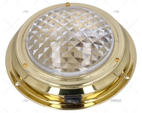 PLAFON LUZ C/INTERRUPTOR BRONZE 169mm