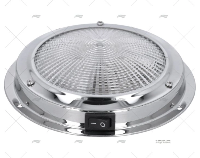 DOME LIGHT  W/SWITCH 12V 20W S.S. D-129M