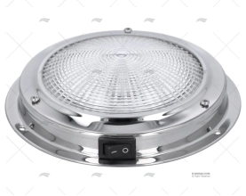 PLAFONIERA INOX CON INTERRUTTORE LED 12V