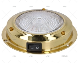 PLAFONIERA DORATA CON INTERRUTTORE LED 12V
