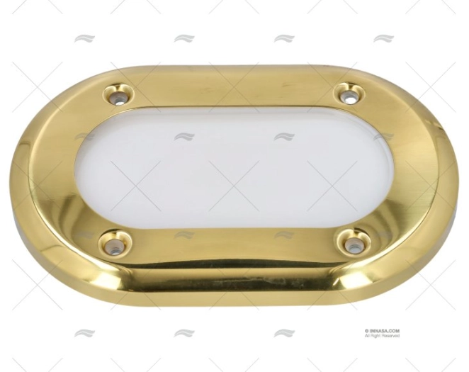 STAGNA OVALE DORATO 1X20W DA INCASSO.