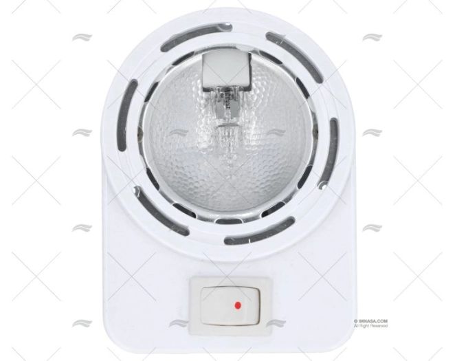 PLAFONIERA ALOGENA 12V CON INTERRUTTORE
