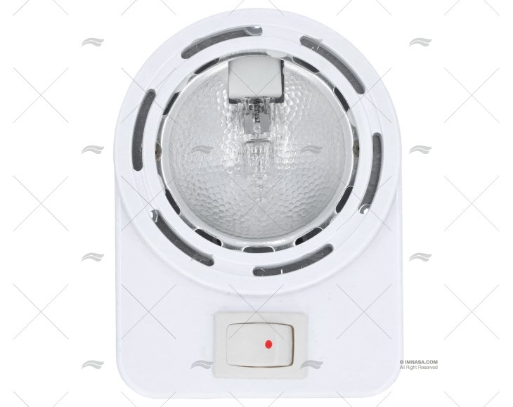 PLAFON HALOGÉNEO 12V COM INTERRUPTOR