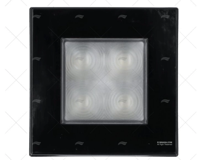 PLAFON DE CORTESIA PRETO 12V HELLA MARINE