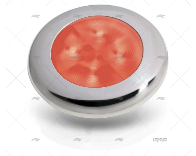 LUZ SLIM INOX VERMELHA 12V HELLA MARINE