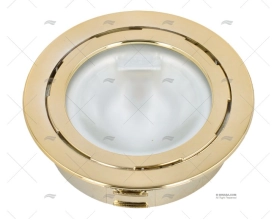 LUZ HALOGENA INTERIOR CARCASA DORADA HELLA MARINE