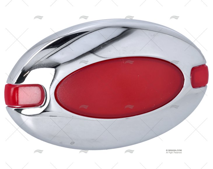 LUZ INTERIOR DELPHINUS LATÃO CROMADO/VERMELHO FORESTI SUARDI