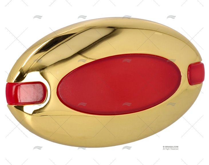 LUZ INTERIOR DELPHINUS LATÃO DOURADO/VERMELHO FORESTI SUARDI