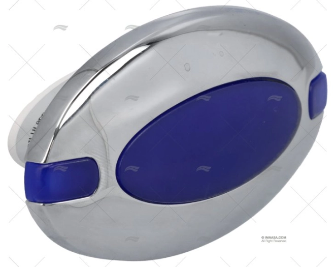LUZ INTERIOR DELPHINUS LATÃO CROMADO/AZUL FORESTI SUARDI