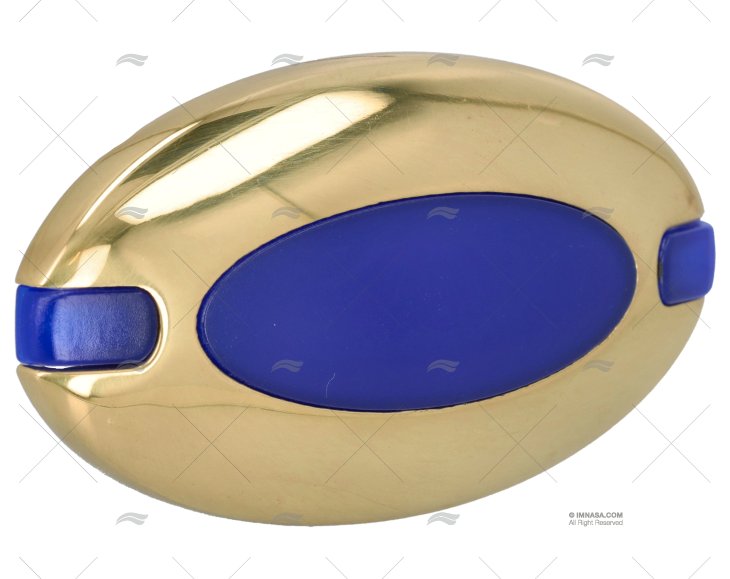 LUZ DE CABINE DELPHINUS LATÃO POLIDO/AZUL FORESTI SUARDI