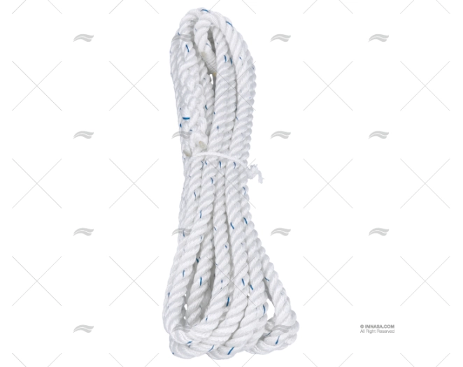 CABO POLIÉSTER 10mm BRANCO C/OLHAL 1x6m LIROS