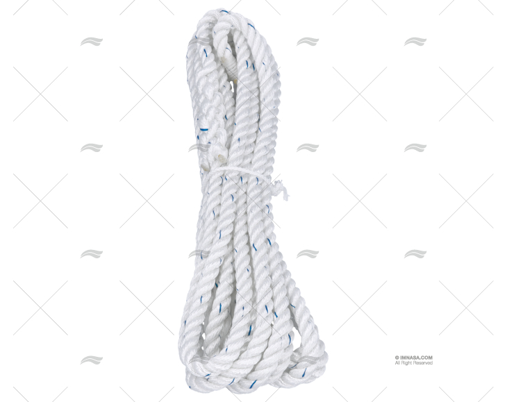 CABO POLIÉSTER 10mm BRANCO C/OLHAL 1x6m LIROS