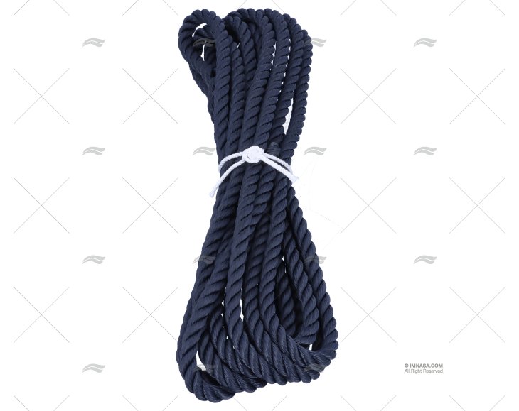 CABO POLIÉSTER 10mm AZUL MARINHO   C/GAZA 1x6m LIROS