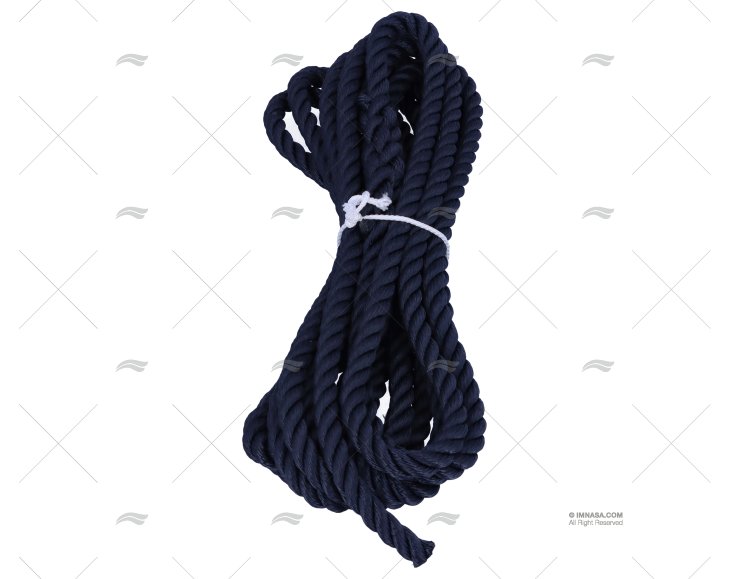 CABO POLIÉSTER 12mm AZUL MARINHO   C/ILHÓ 1x6m LIROS