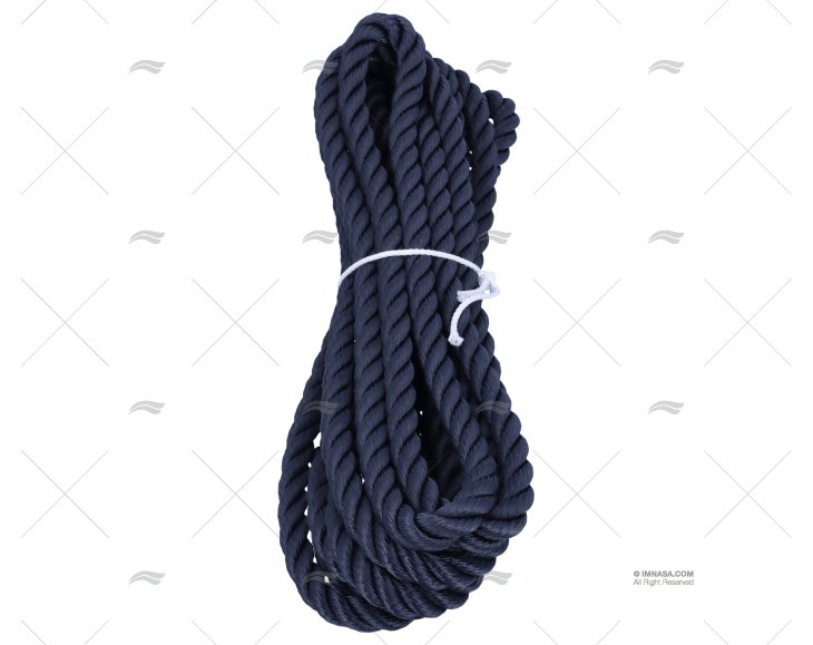 CABO POLIÉSTER 14mm AZUL MARINHO   C/GAZA 1x6m LIROS