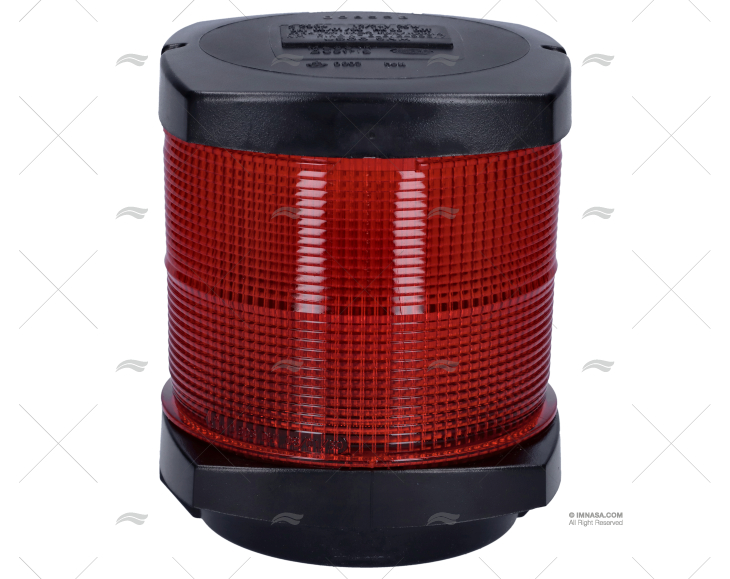 LUZ 2984 HELLA PRETA 360º VERMELHA 2MILHAS HELLA MARINE