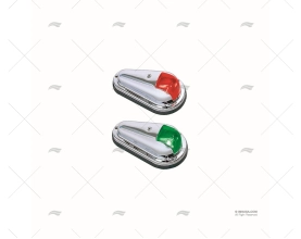 LUZ NAVEGAÇÃO PERKO CROMADA12V JGO.