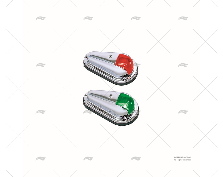 LUCE NAVIGAZIONE PERKO CROMATA12V SET.