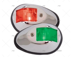 LUZ NAVEGAÇÃO PERKO PRETA  12V  JGO.