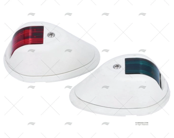 LUZ NAVEGACION PERKO BLANCA 12V JGO.