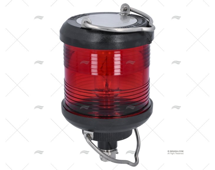 LUZ 360º AS40 PRETO CR.VERMELHO 12V 25W