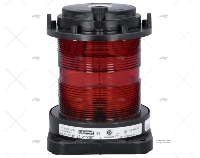 LUCE 360º    AS55 NERA 24V CR.ROSSO